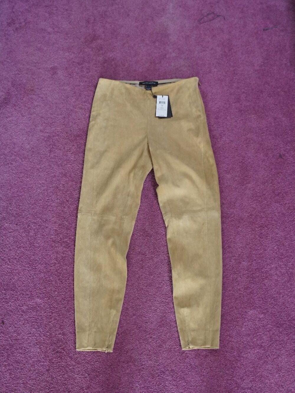 Ralph Lauren NWT Genuine Lamb Leather Suede Pants 🤎